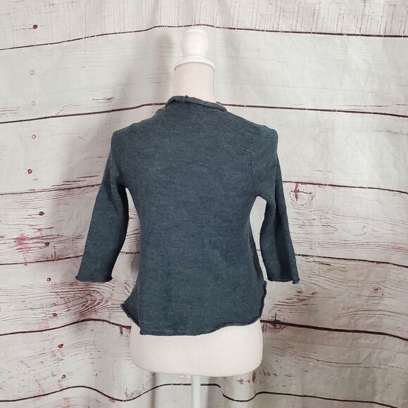 Eileen Fisher Alpaca Merino Wool Blend Cardigan - Picture 3 of 6